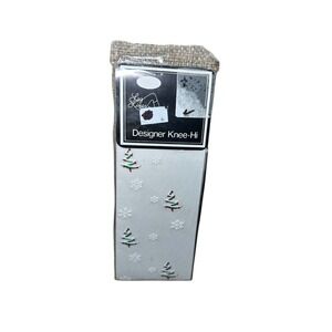 3/$20 Vintage Leg Lines Designer Kids Knee High Christmas Tights Made USA OS